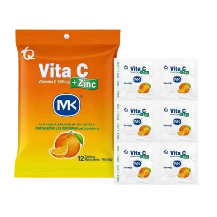 VITAMINA C+ZINC NARANJA TAB MAST SOBRE