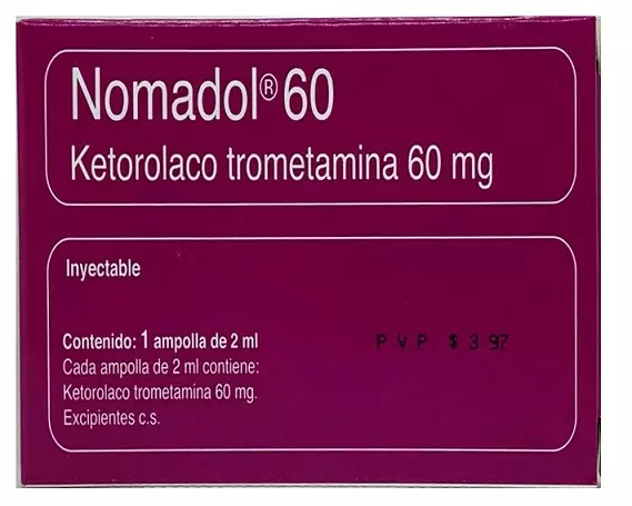 NOMADOL SOL. INY. 60MG/2ML