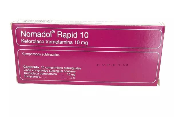 NOMADOL RAPID TAB. 10 MG