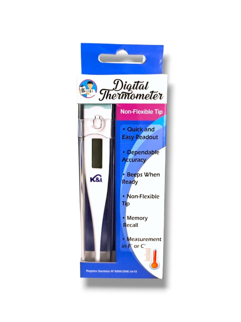 TERMOMETRO DIGITAL (PUNTA RIGIDA) KI