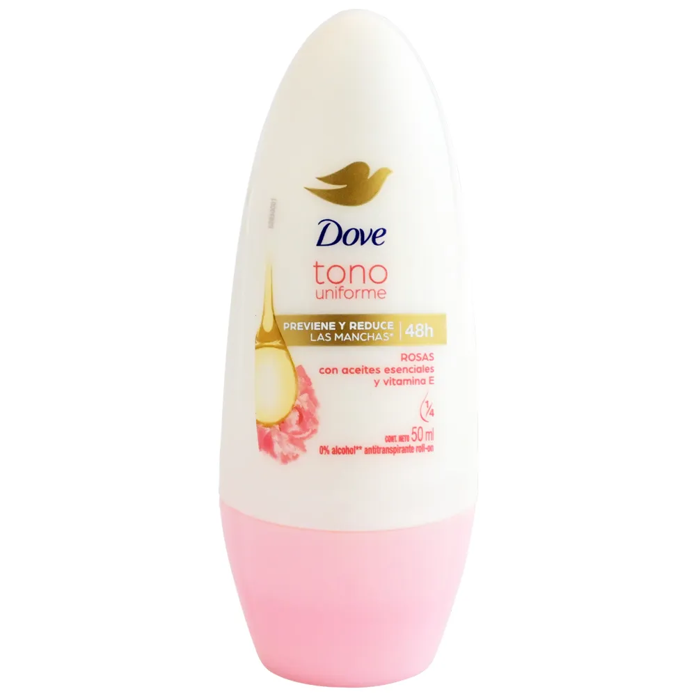 DOVE ROLLON TONO UNIFORME ROSAS 50 ML