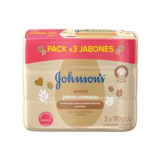 [7702031407287] JOHNSONS JABON AVENA CREMOSO X 3