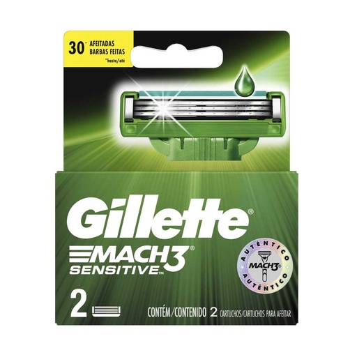 [7702018037865] GILLETTE REP AFEI MACH3 SENSITIVE CT X2