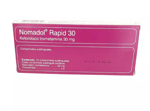 [7840199554792] NOMADOL RAPID COMPR. SUBLIN. 30 MG