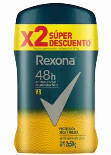 [7702006914963] REXONA MEN BARRA V8 COMBO X 2